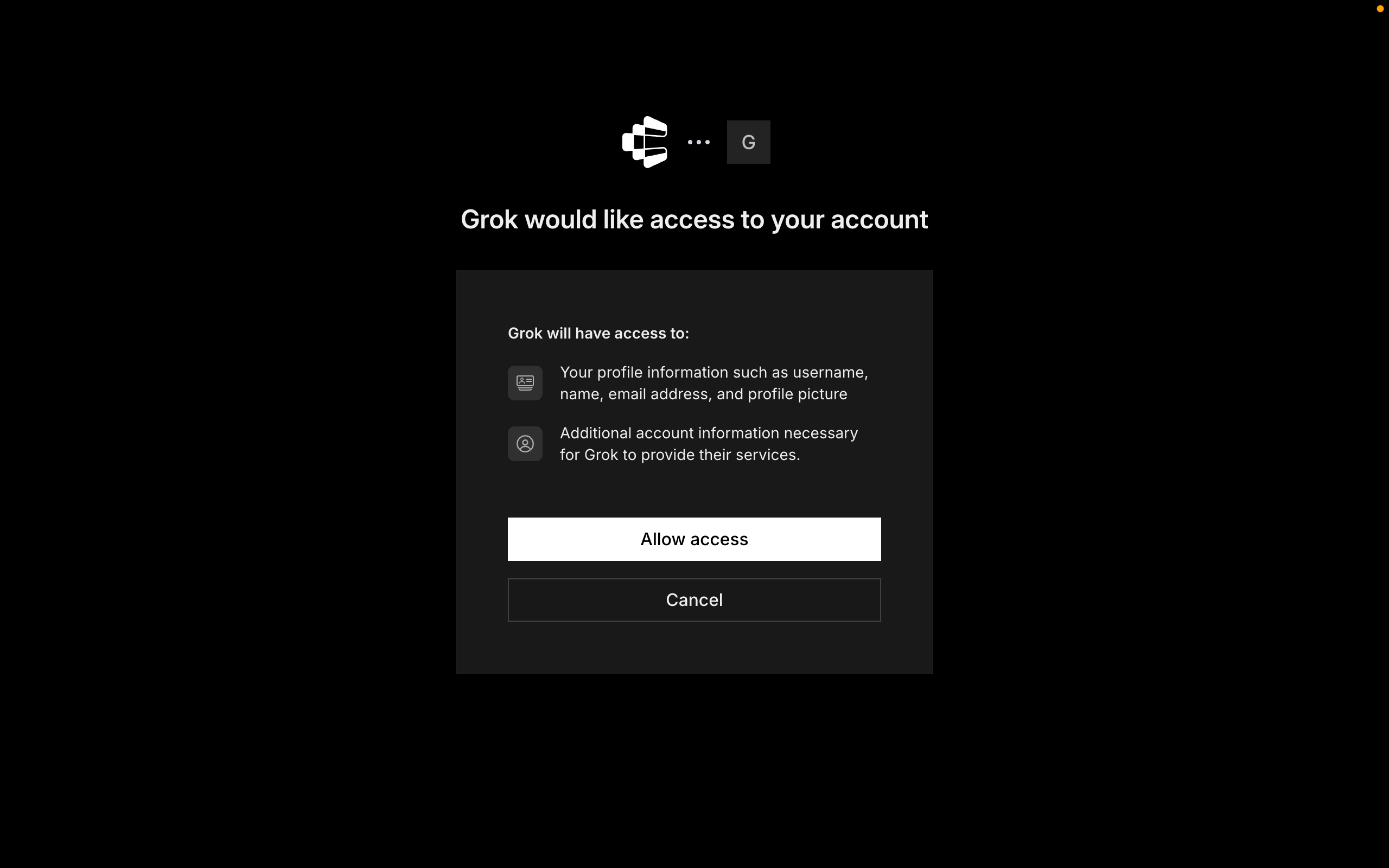 Composio authorization screen with the Allow button for Grok Build